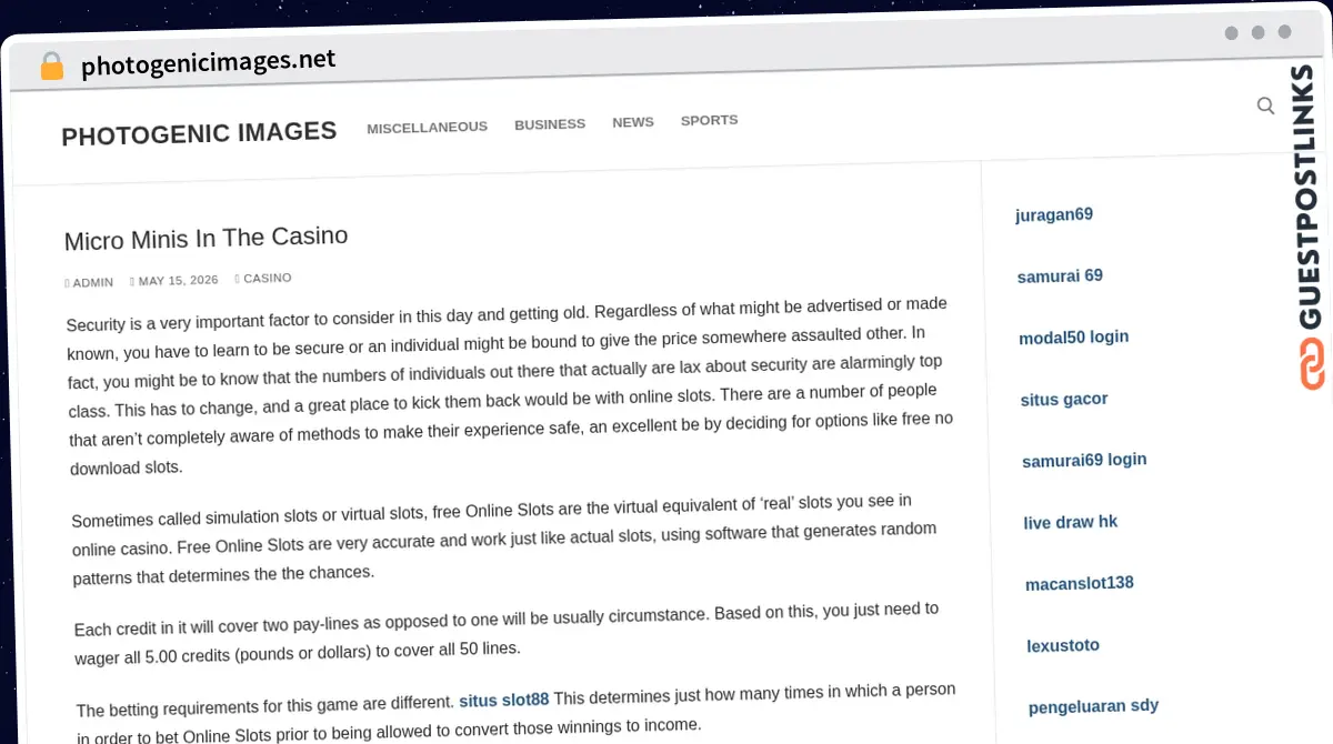 Publish Guest Post on photogenicimages.net