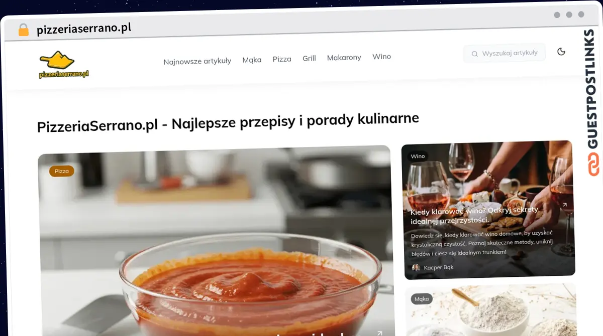 Publish Guest Post on pizzeriaserrano.pl