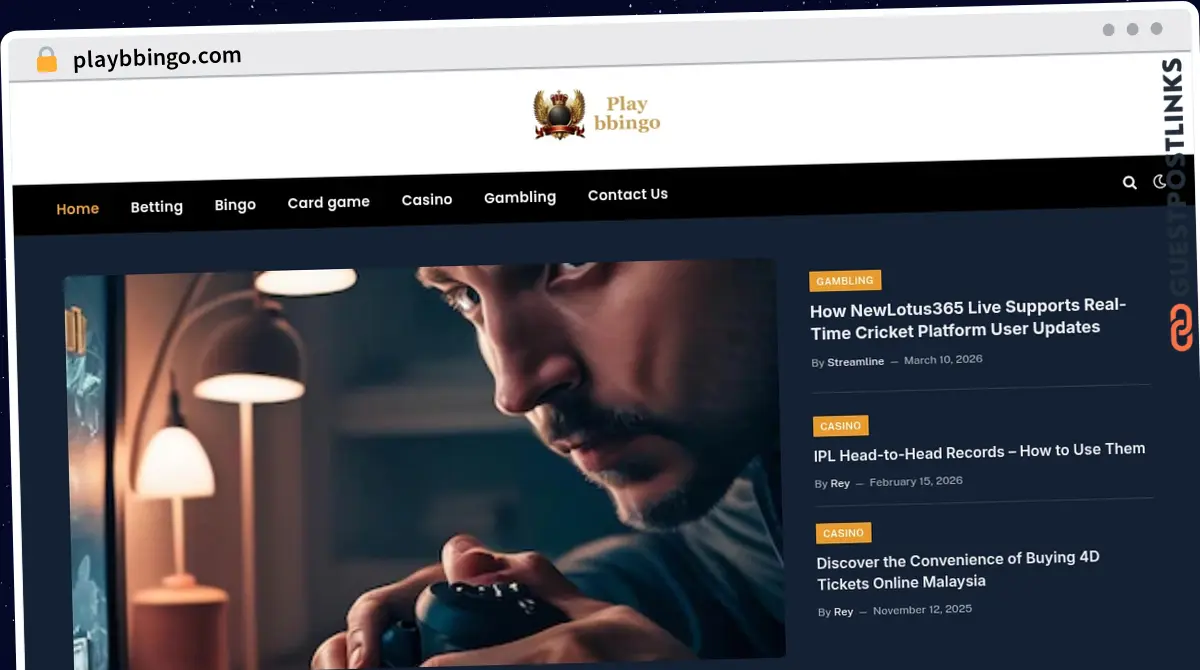Publish Guest Post on playbbingo.com