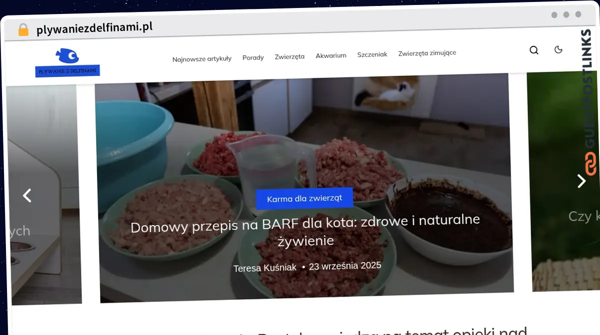 Publish Guest Post on plywaniezdelfinami.pl