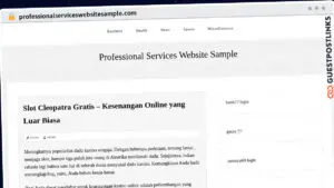 Publish Guest Post on professionalserviceswebsitesample.com