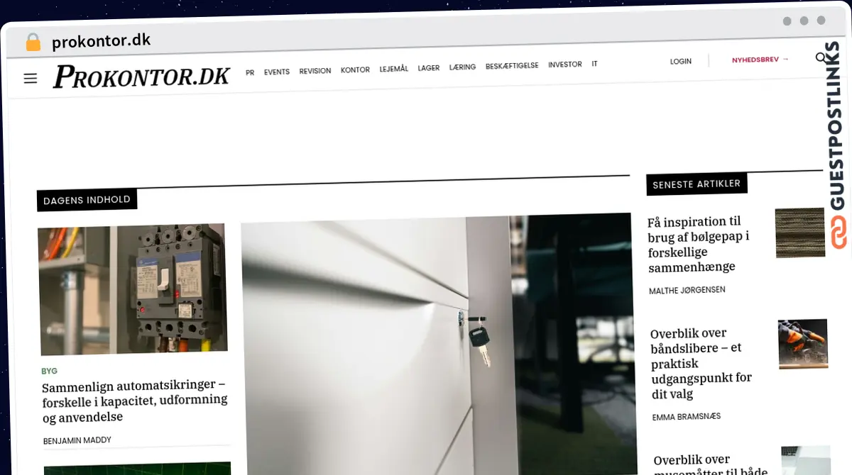 Publish Guest Post on prokontor.dk