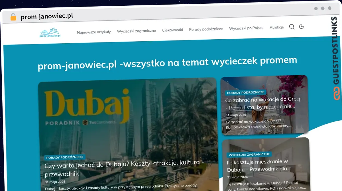 Publish Guest Post on prom-janowiec.pl