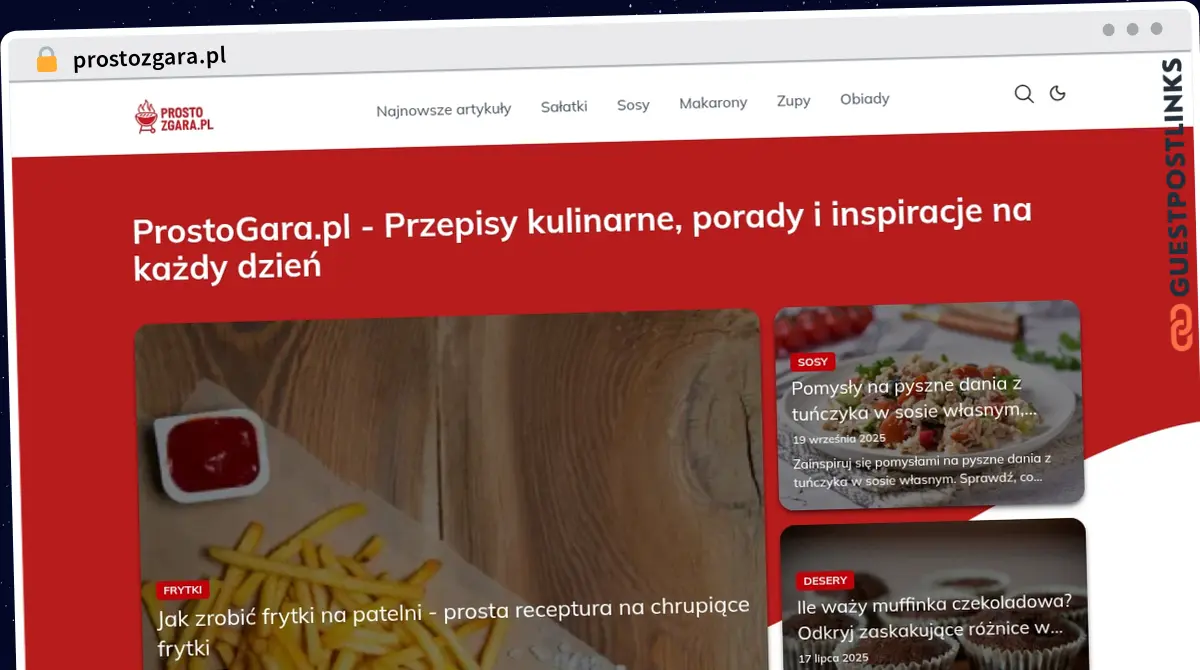 Publish Guest Post on prostozgara.pl