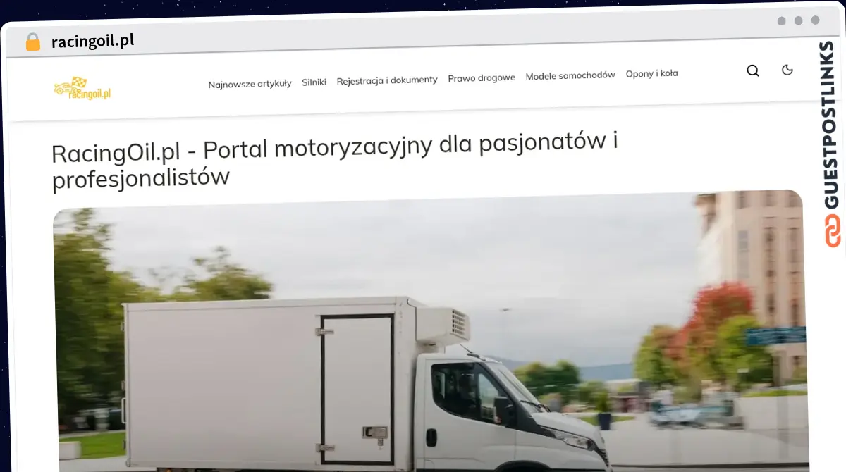 Publish Guest Post on racingoil.pl