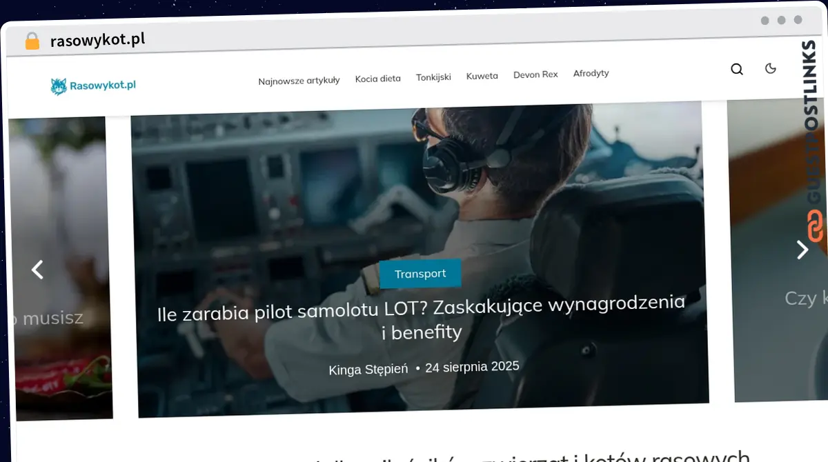 Publish Guest Post on rasowykot.pl
