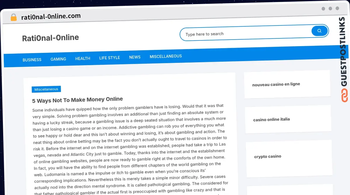 Publish Guest Post on rati0nal-0nline.com