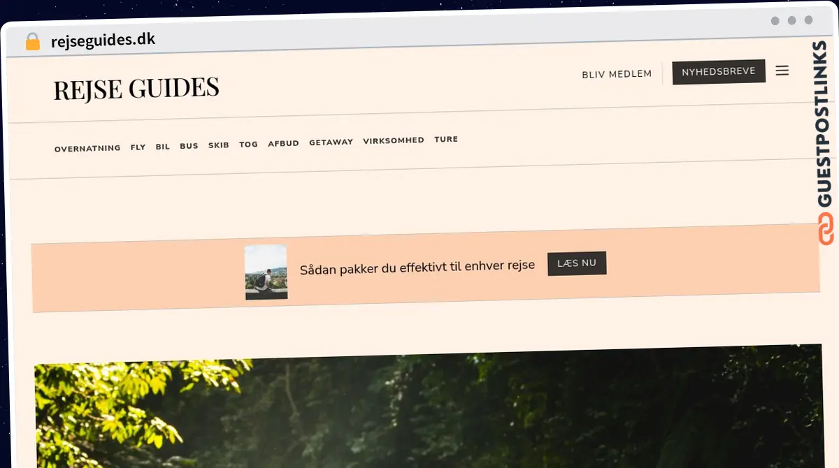 Publish Guest Post on rejseguides.dk