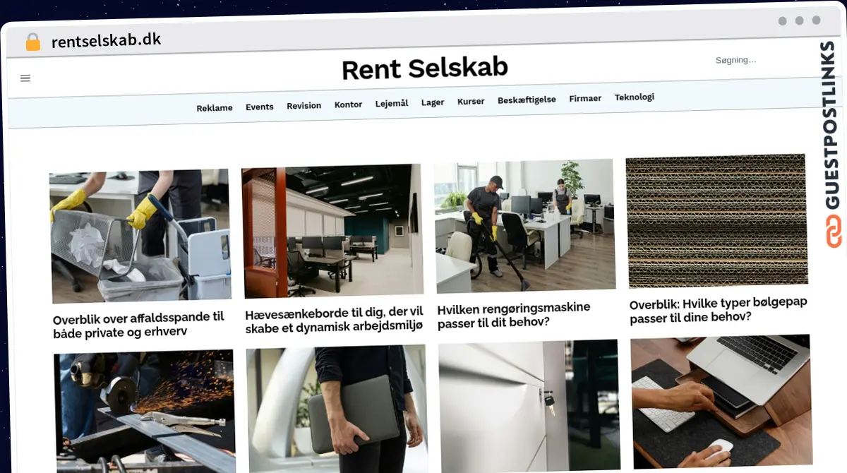 Publish Guest Post on rentselskab.dk