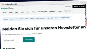 Publish Guest Post on ruhigepflege.de