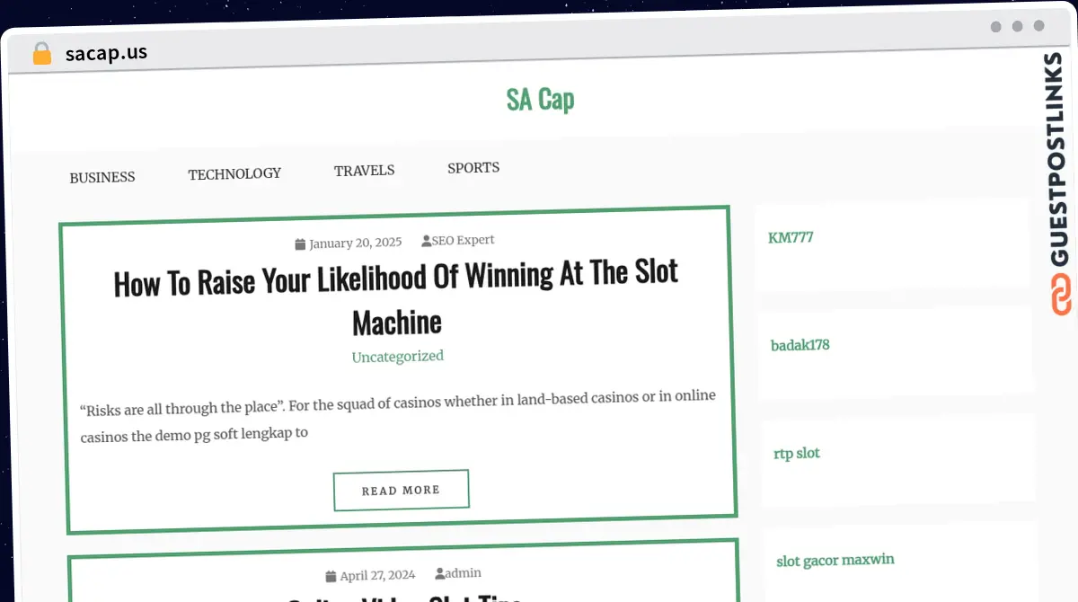 Publish Guest Post on sacap.us