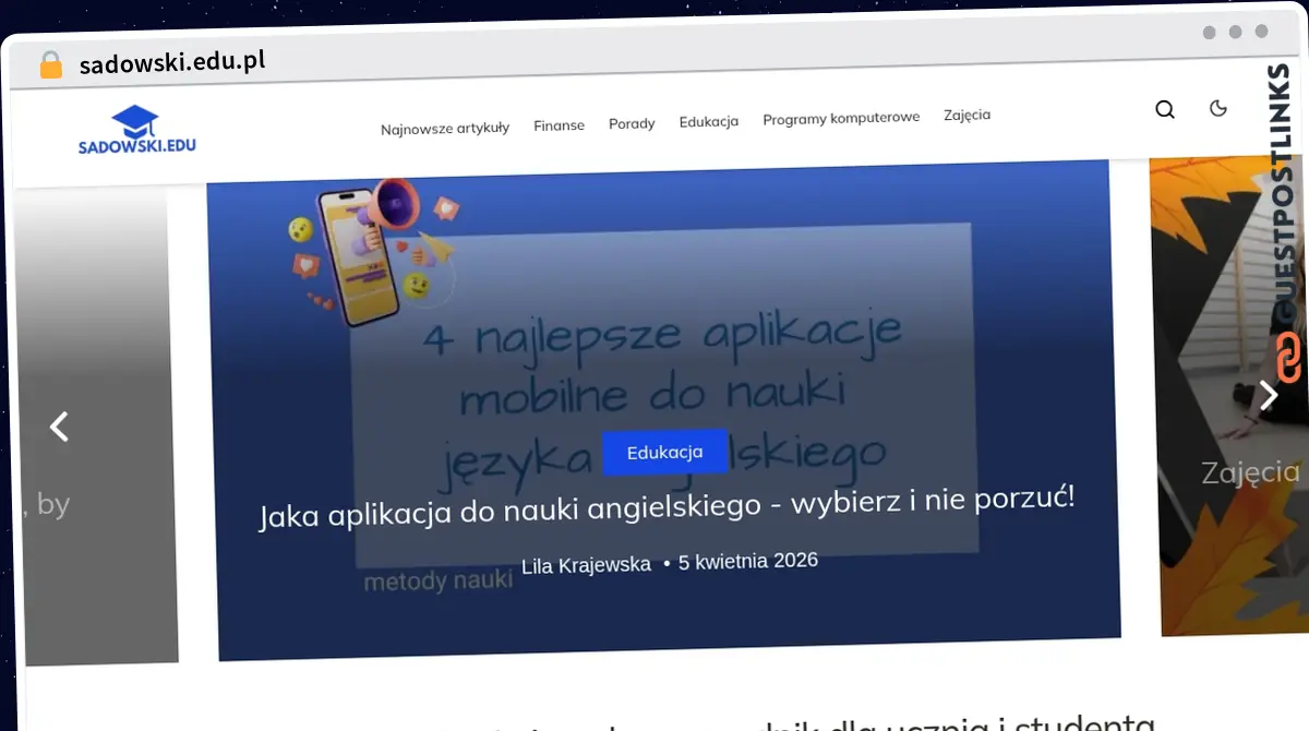 Publish Guest Post on sadowski.edu.pl