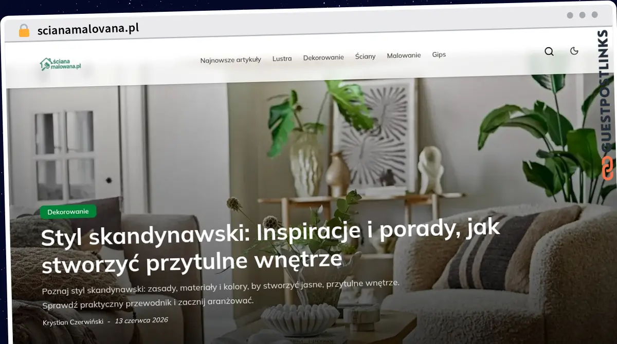 Publish Guest Post on scianamalovana.pl