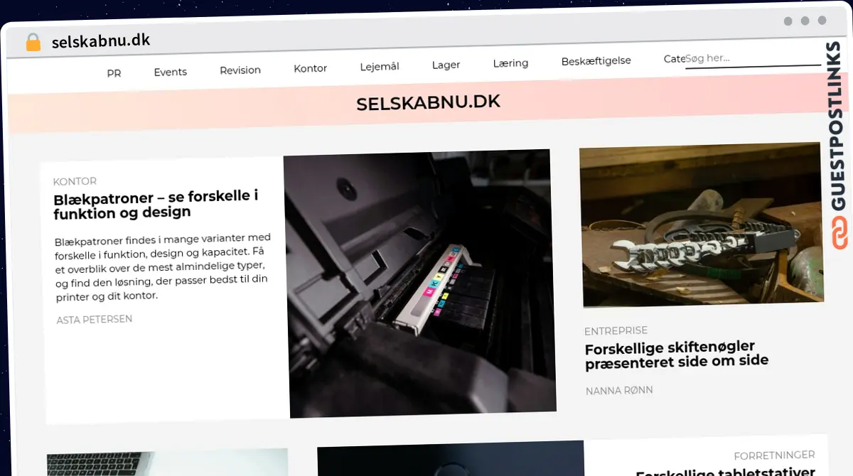 Publish Guest Post on selskabnu.dk