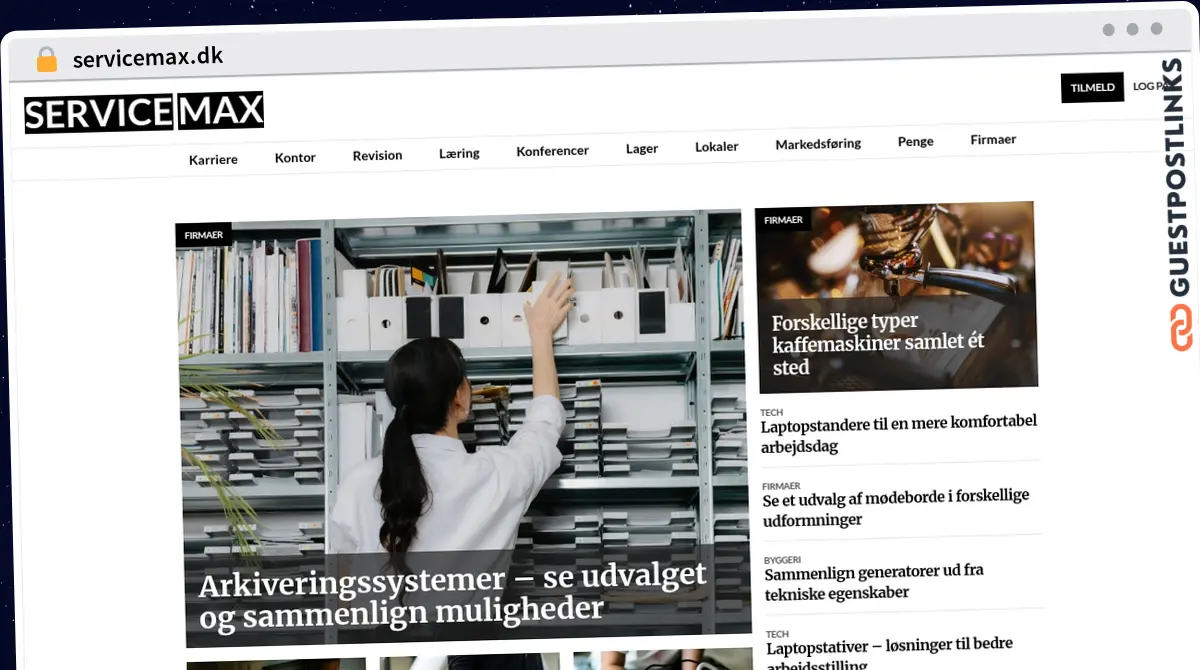 Publish Guest Post on servicemax.dk
