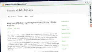 Publish Guest Post on shootsmobile-forums.com