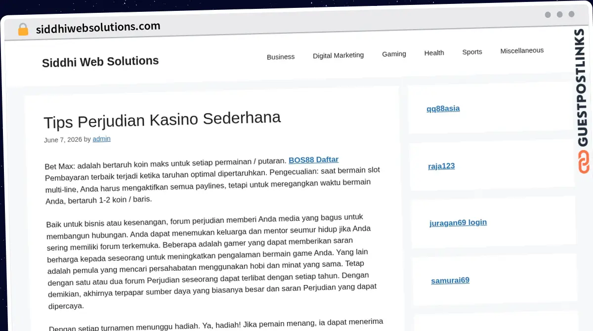 Publish Guest Post on siddhiwebsolutions.com