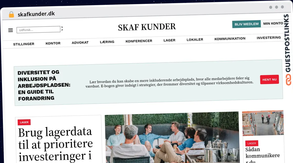Publish Guest Post on skafkunder.dk