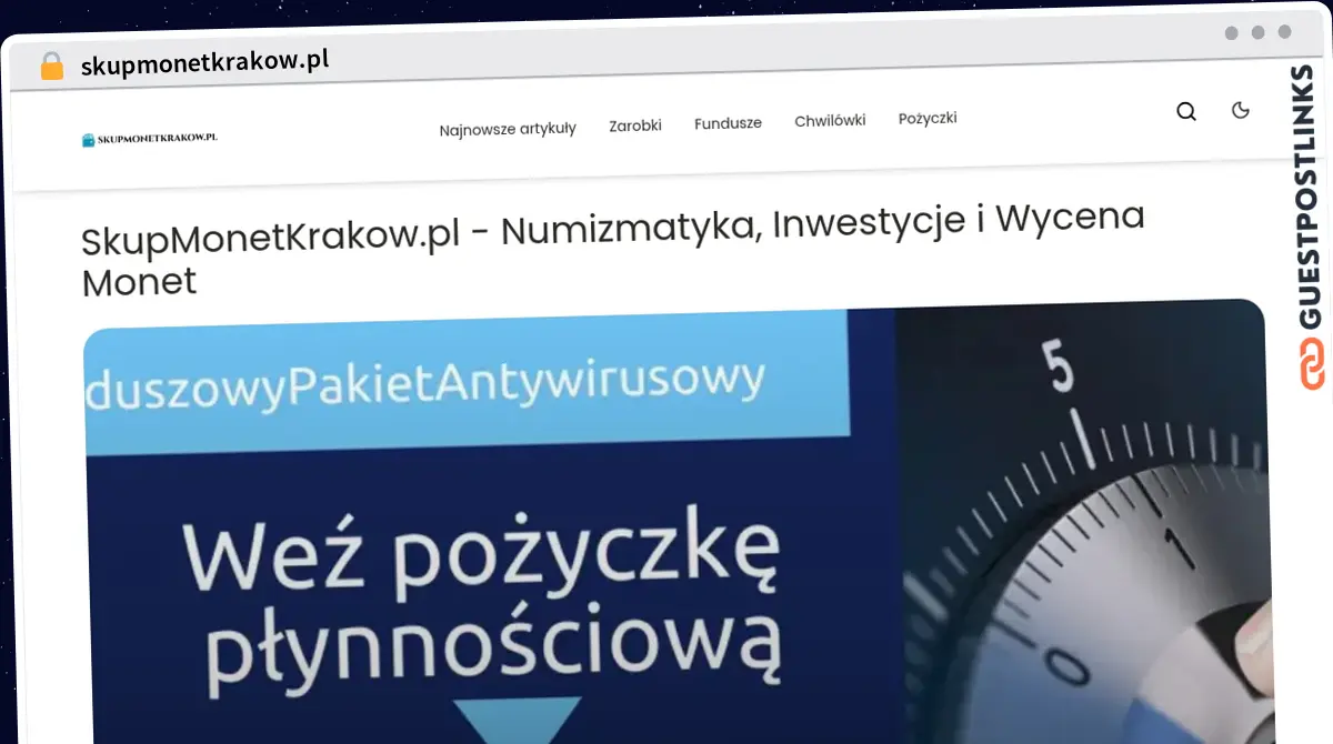 Publish Guest Post on skupmonetkrakow.pl