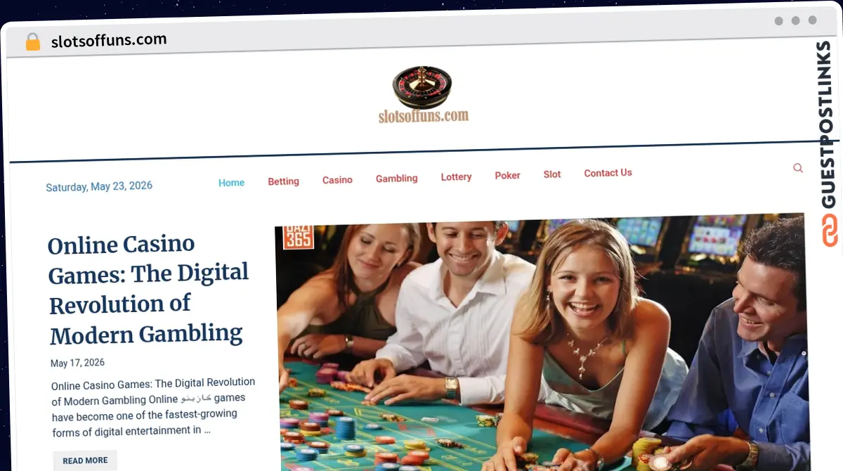 Publish Guest Post on slotsoffuns.com