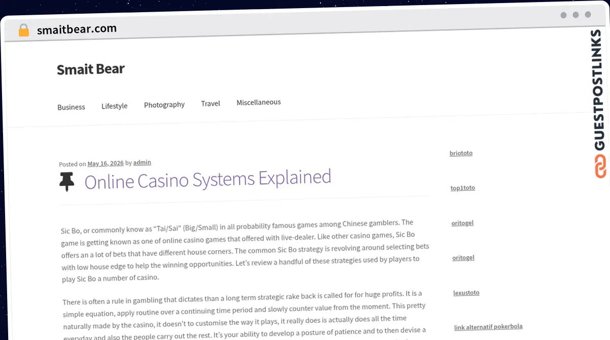 Publish Guest Post on smaitbear.com