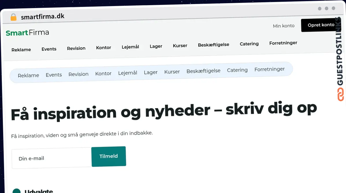 Publish Guest Post on smartfirma.dk