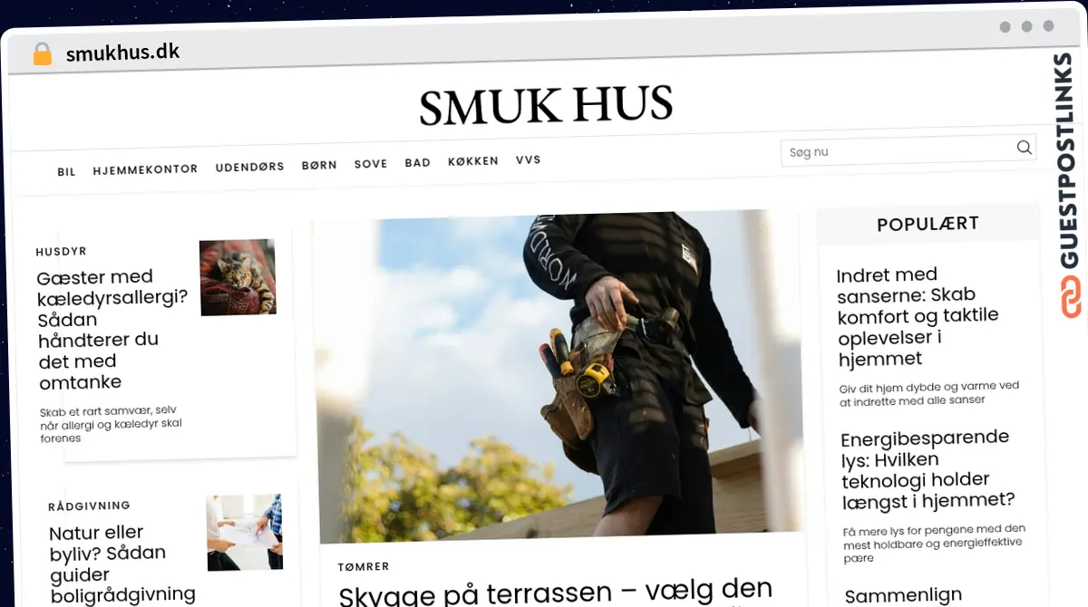 Publish Guest Post on smukhus.dk