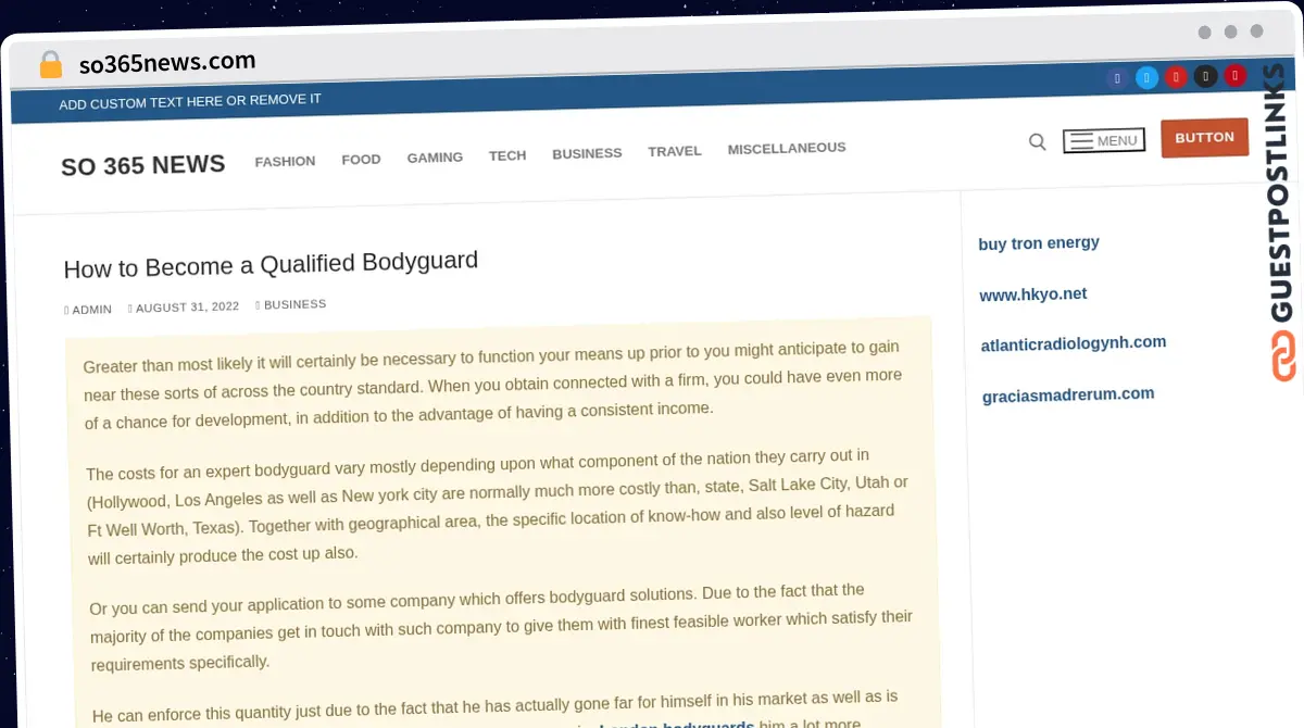 Publish Guest Post on so365news.com