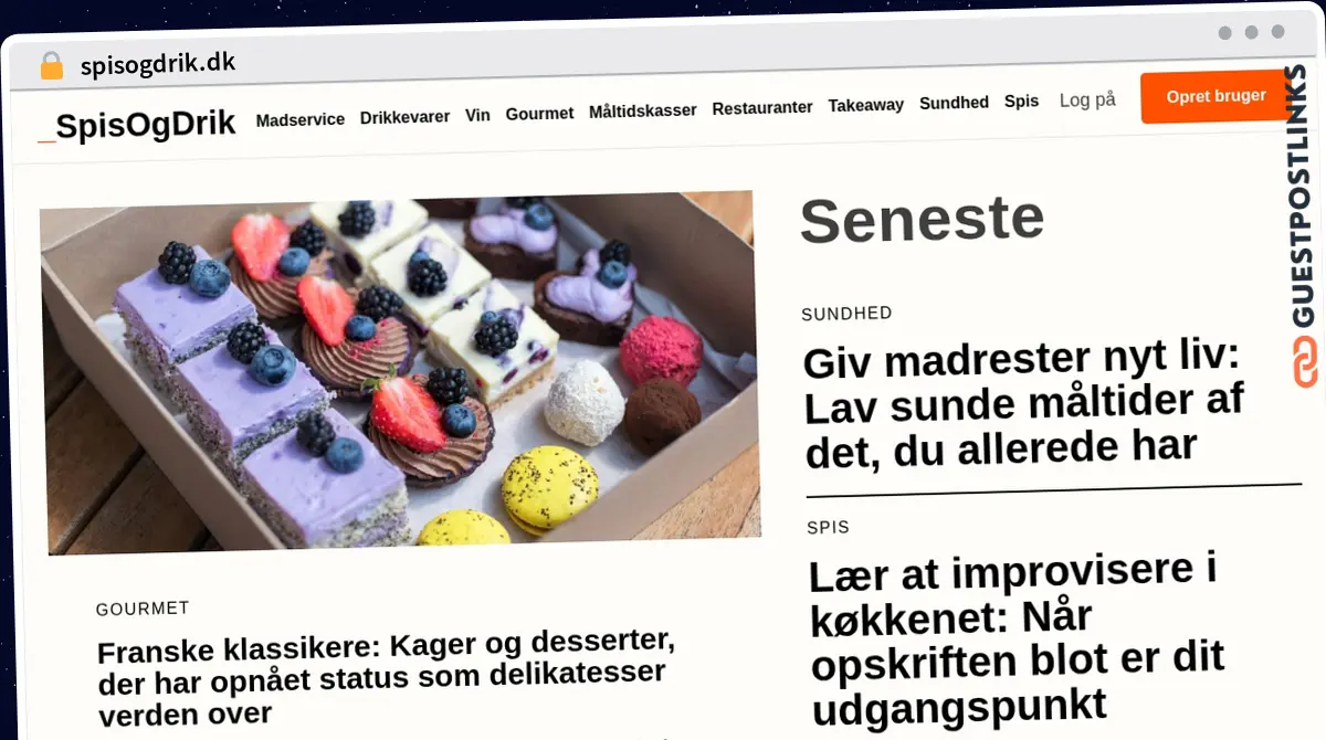 Publish Guest Post on spisogdrik.dk