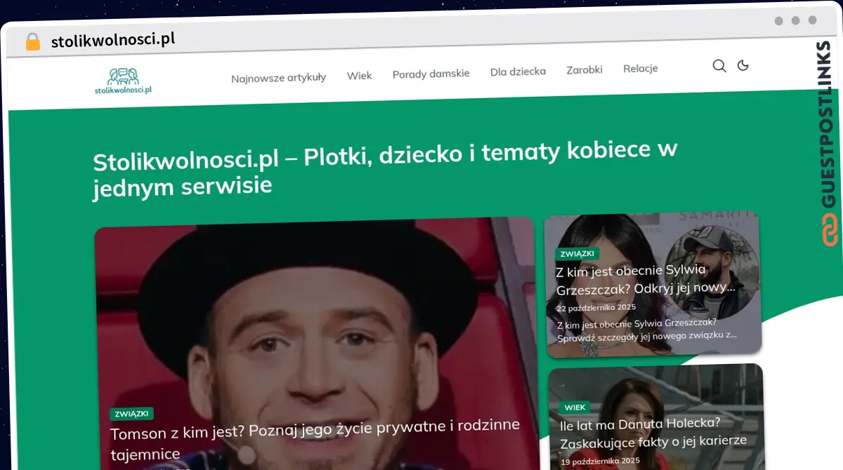 Publish Guest Post on stolikwolnosci.pl