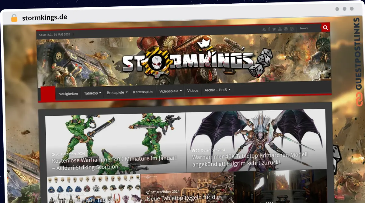 Publish Guest Post on stormkings.de