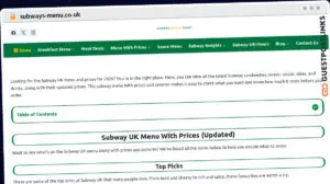 Publish Guest Post on subways-menu.co.uk