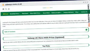 Publish Guest Post on subways-menu.co.uk