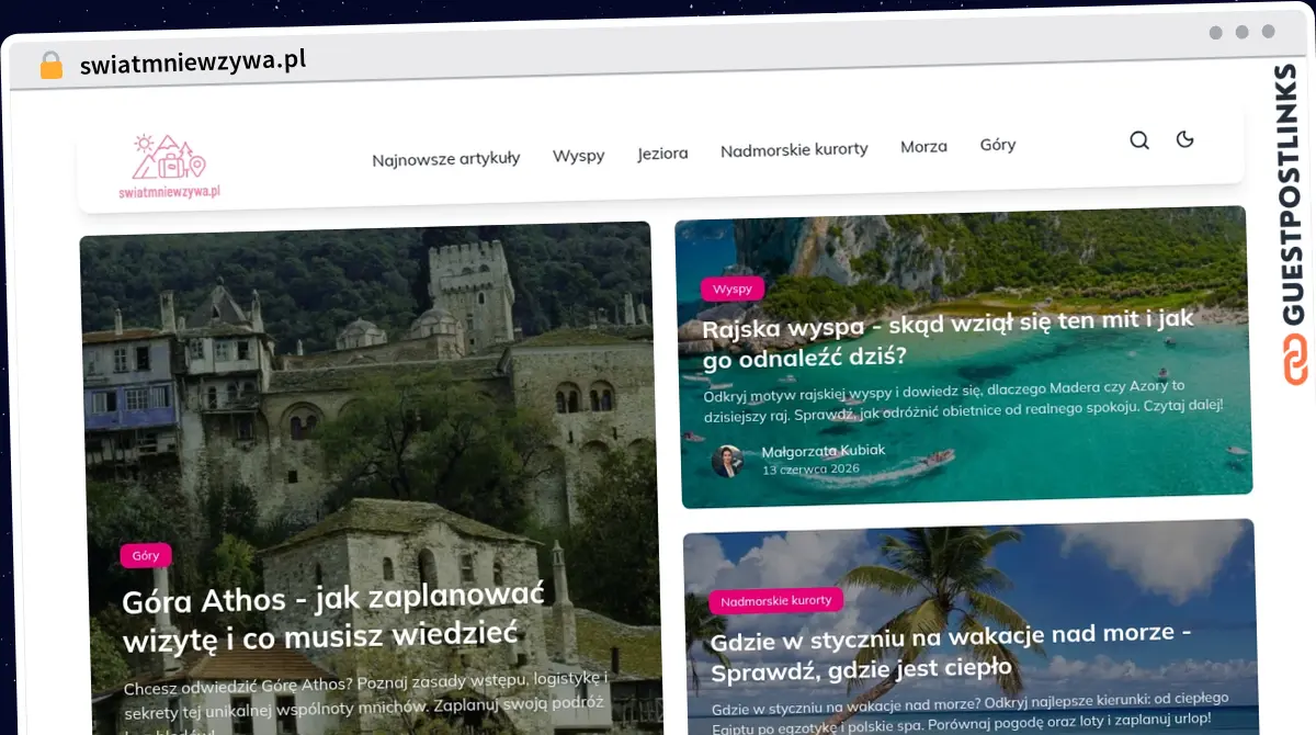 Publish Guest Post on swiatmniewzywa.pl