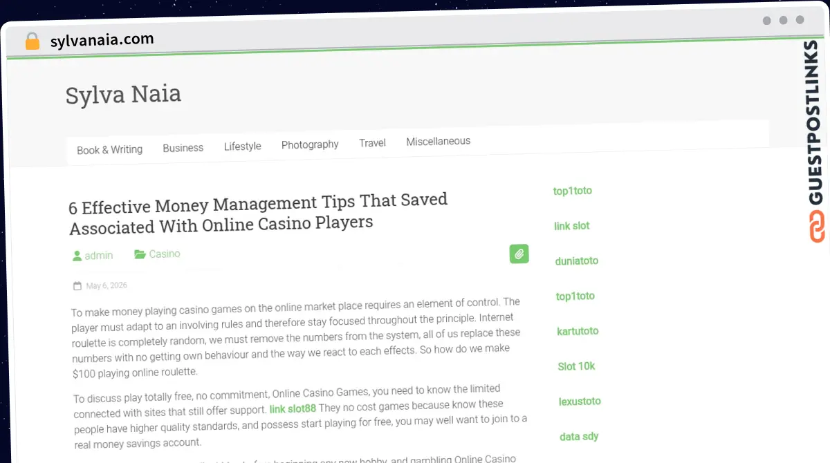 Publish Guest Post on sylvanaia.com