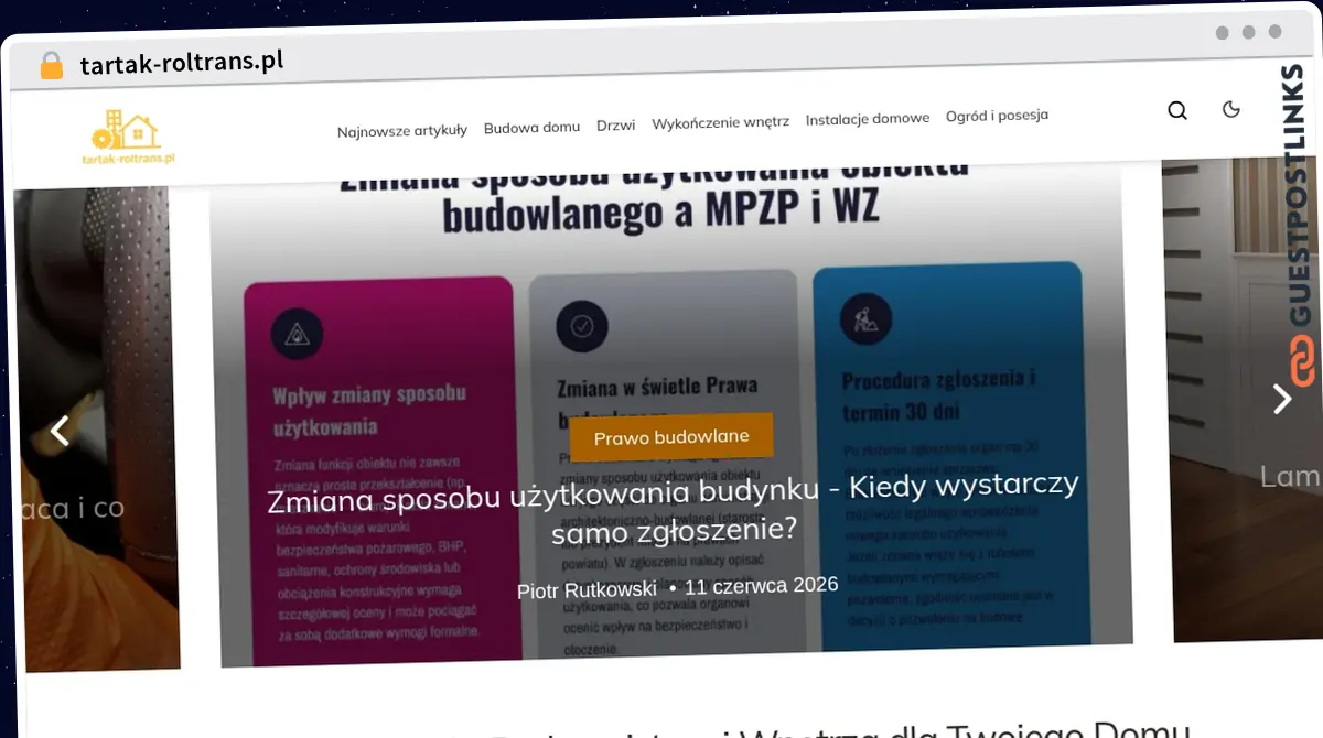 Publish Guest Post on tartak-roltrans.pl