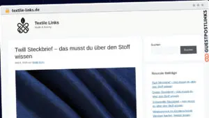 Publish Guest Post on textile-links.de