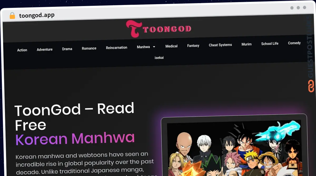 Publish Guest Post on toongod.app