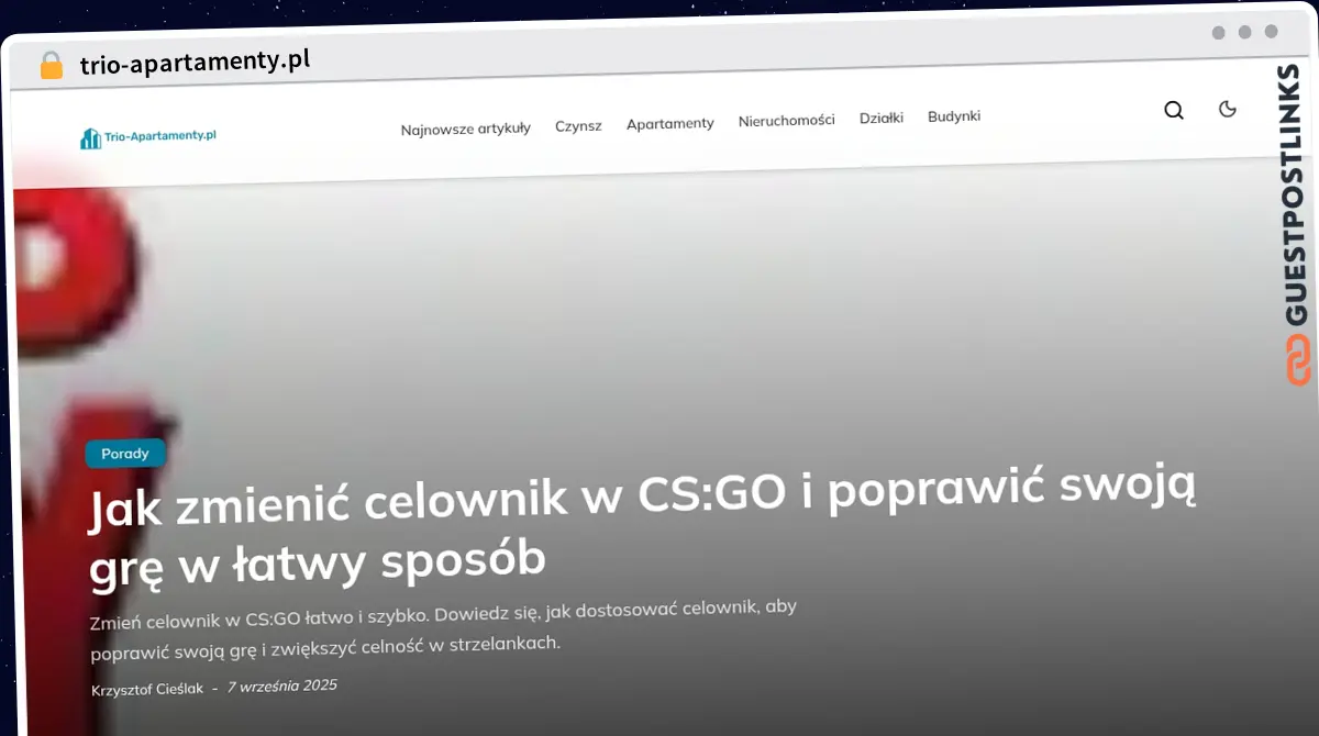 Publish Guest Post on trio-apartamenty.pl