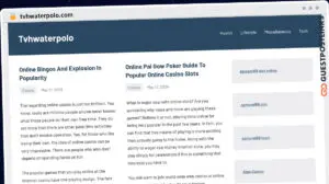 Publish Guest Post on tvhwaterpolo.com