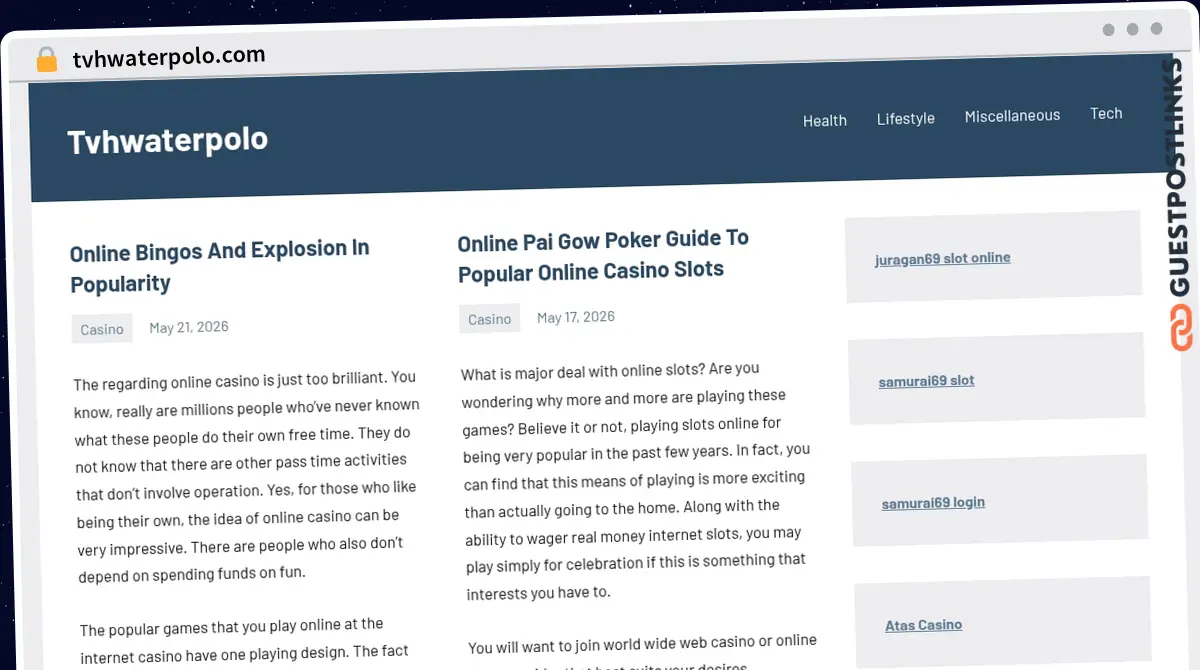 Publish Guest Post on tvhwaterpolo.com