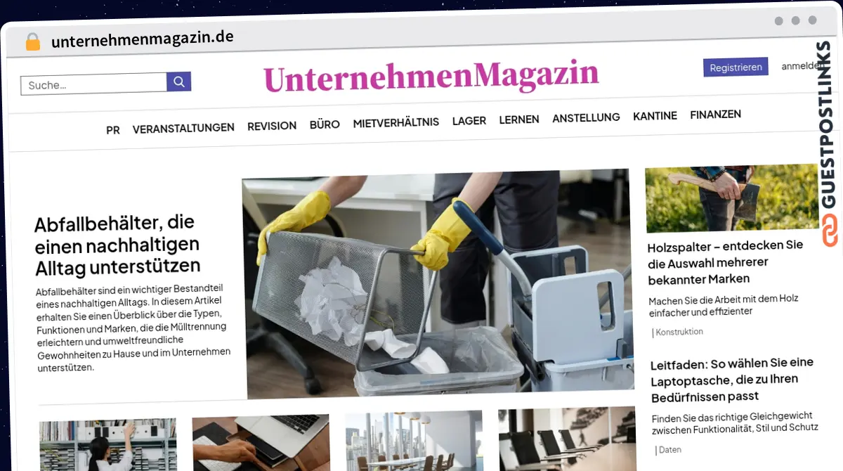 Publish Guest Post on unternehmenmagazin.de