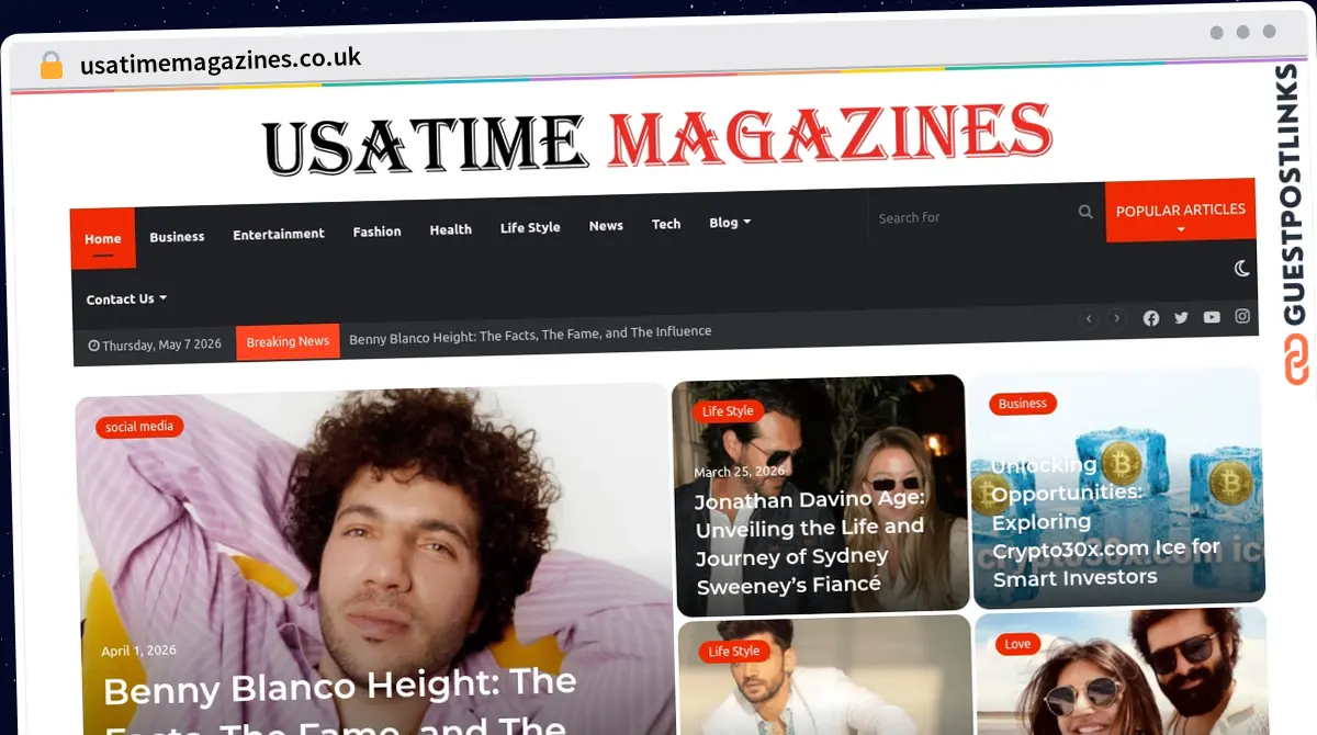 Publish Guest Post on usatimemagazines.co.uk