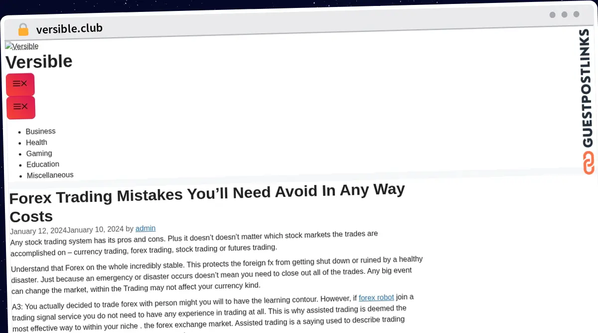 Publish Guest Post on versible.club