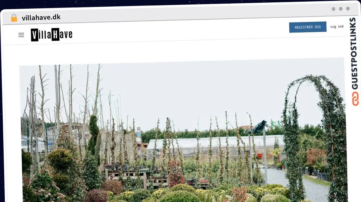 Publish Guest Post on villahave.dk
