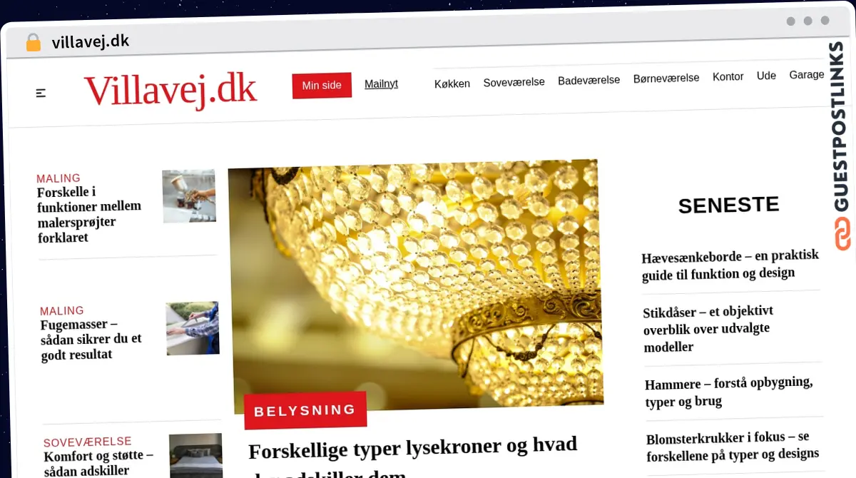 Publish Guest Post on villavej.dk