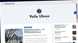 Publish Guest Post on voila-uhren.de