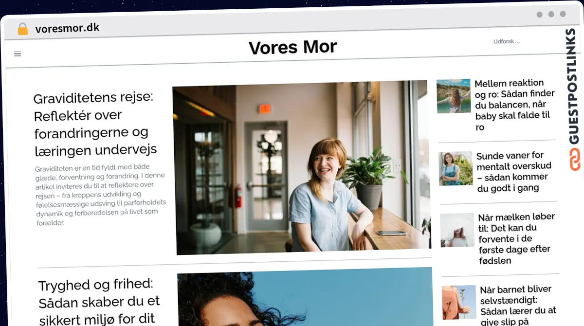 Publish Guest Post on voresmor.dk