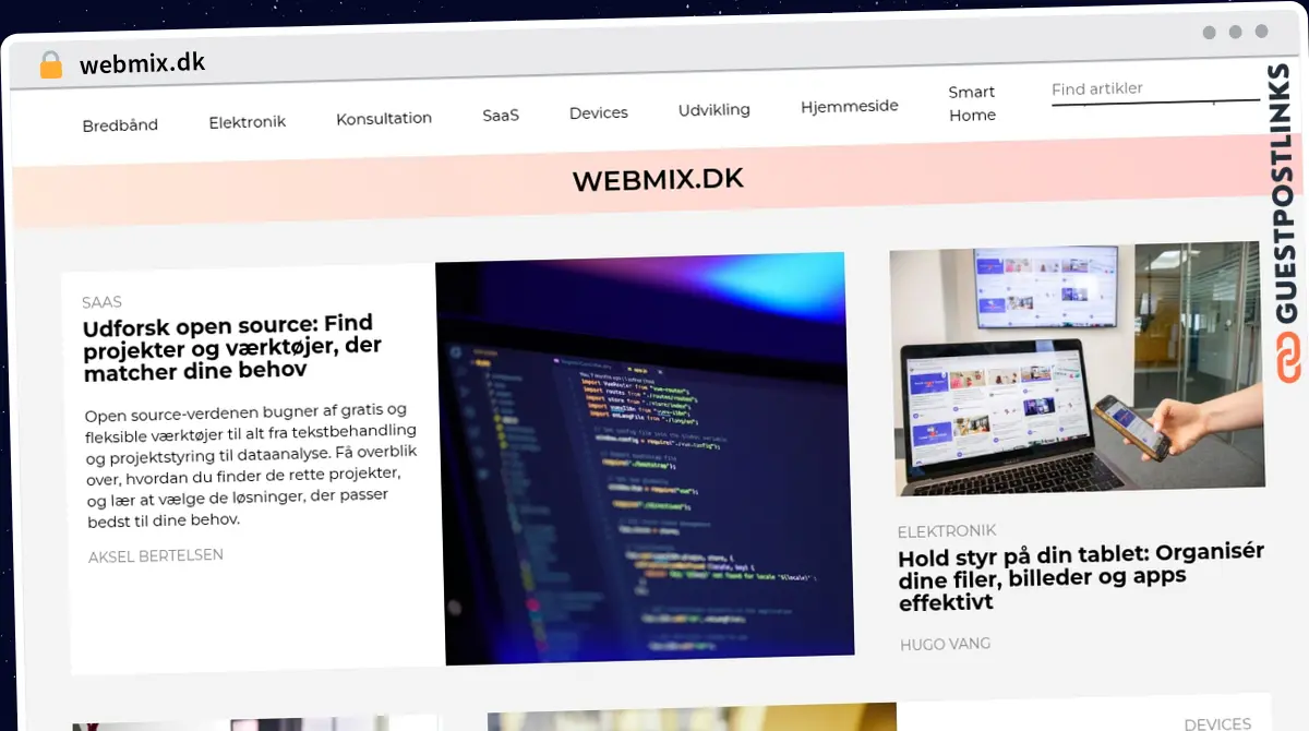 Publish Guest Post on webmix.dk