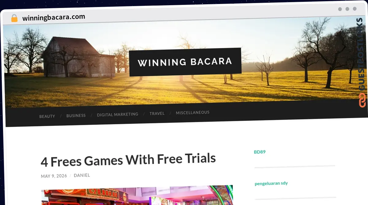 Publish Guest Post on winningbacara.com